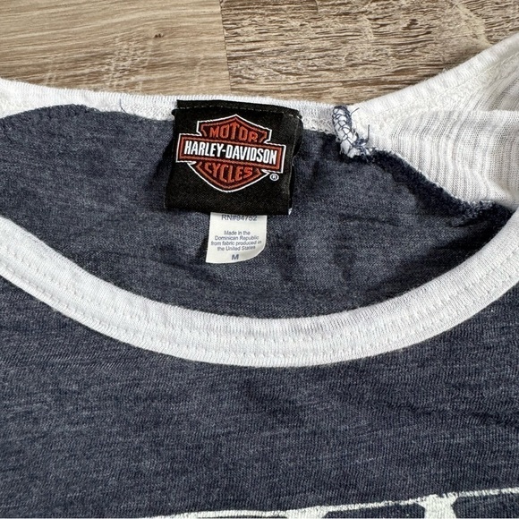 Women’s Gray Harley Davidson Screaming Eagle Biker Motorcycle top size M - Picture 6 of 6